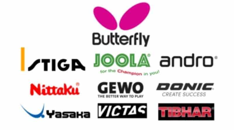 Besten Tischtennis Marken Logos